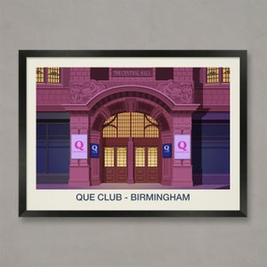 Que Club Poster, Nightclub prints