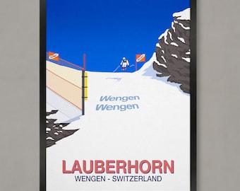 Lauberhorn ski race poster