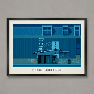 Niche Nightclub Sheffield Poster: Bassline Music Venue Print