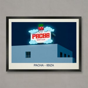 Afiche Discoteca Pacha, Láminas Discoteca