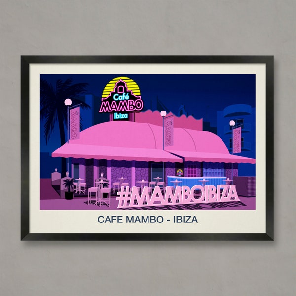 Cafe Mambo Poster, Nightclub prints, Cafe Mambo, Cafe Mambo Ibiza