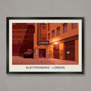 Electrowerkz Nightclub Poster: Islington, London Venue Print