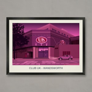 Club UK Nightclub Poster: Wandsworth, London Print