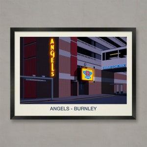 Angels Nightclub Poster, Nightclub prints