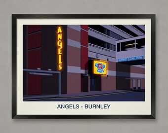 Angels Nightclub Poster, Nightclub prints