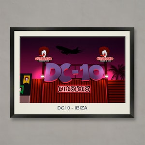 DC10 Ibiza Nightclub Poster: Circoloco Venue Print
