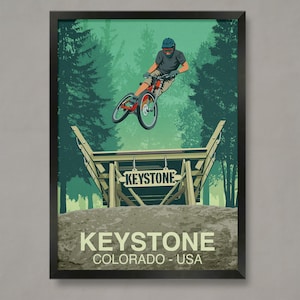 Keystone Colorado Mountain Bike Trail Art Print