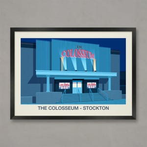 Colosseum Nightclub Print: Stockton Rave Scene Poster