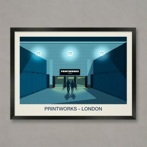 Printworks Nightclub Poster: Rotherhithe London Venue Art