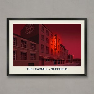 The Leadmill Venue Poster, Nightclub prints, The Leadmill, The Leadmill Sheffield