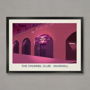 The Chunnel Club Poster: Vauxhall London Nightclub Art Print