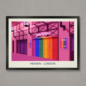 Heaven Nightclub London Poster: LGBT Scene Print