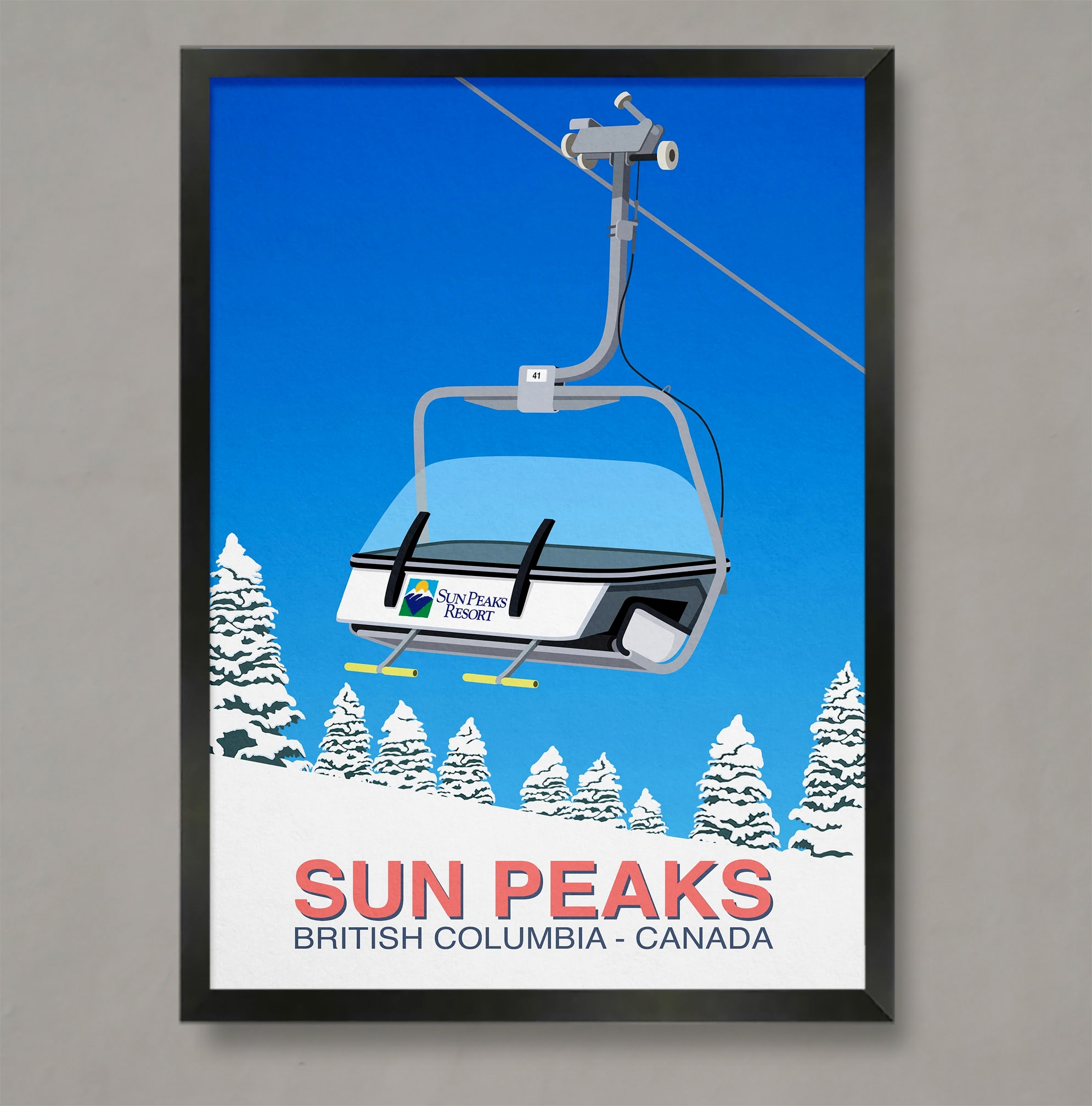 Sun Peaks Ski Map Australia