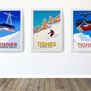 Juego de 3 láminas de esquí sin marco. Elige 3 de la sección de pósteres de esquí y snowboard de mi tienda. Póster de esquí.