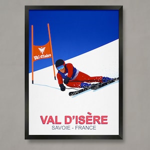 Val d&#39;Isere ski race poster