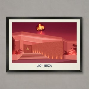 Lio Ibiza Poster: Nightclub Venue Print