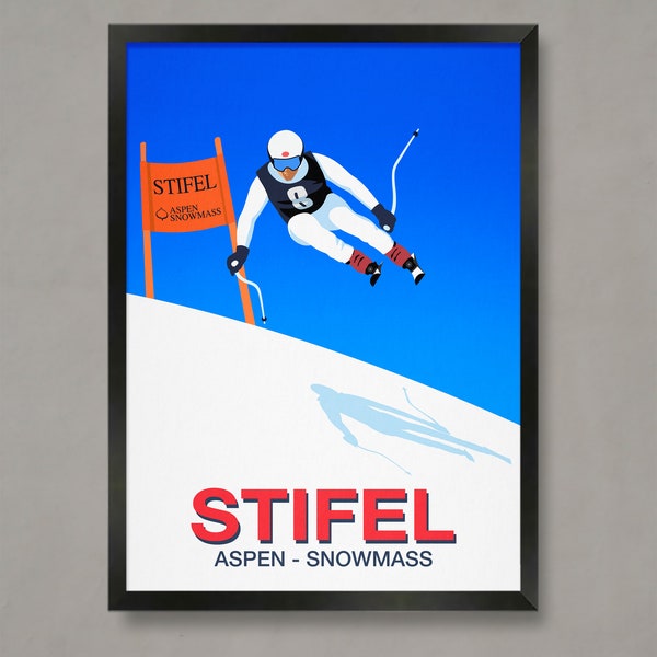 Stifel ski race poster, Aspen, Snowmass, Stifel ski race, Aspen ski race, Aspen poster, Snowmass poster, Stifel, Stifel race print