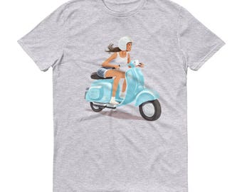 Vintage Scooter Girl T-Shirt