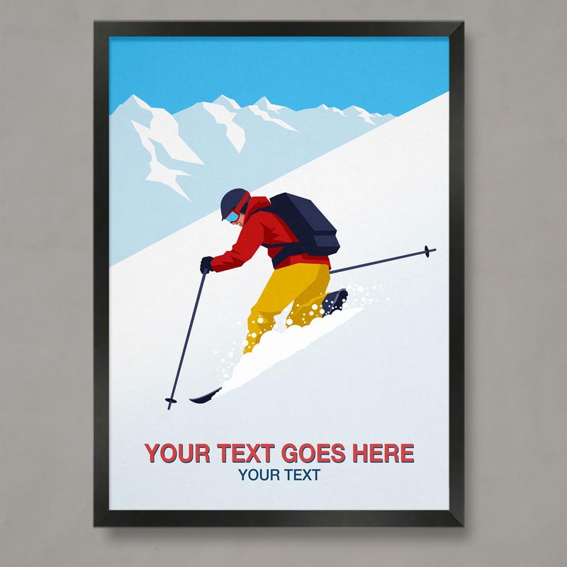 Telemark Drawing Telemark - Etsy