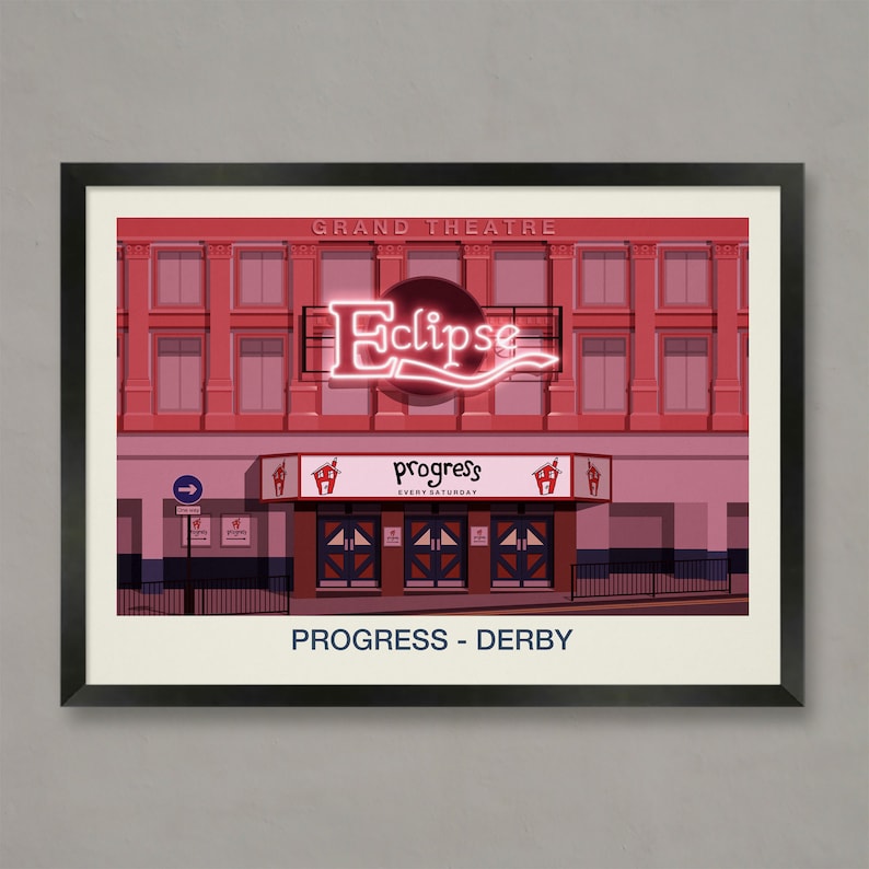 Progress Derby Rave Progress Nightclub Derby Poster: 90s UK Club Print - Etsy