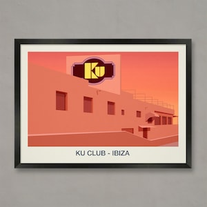 Ku Club Poster, Nightclub prints