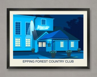Epping Forest Country Club Poster: Vintage Nightclub Art Print
