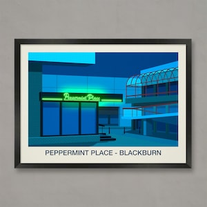 Peppermint Place Nightclub Poster: Blackburn Venue Art Print