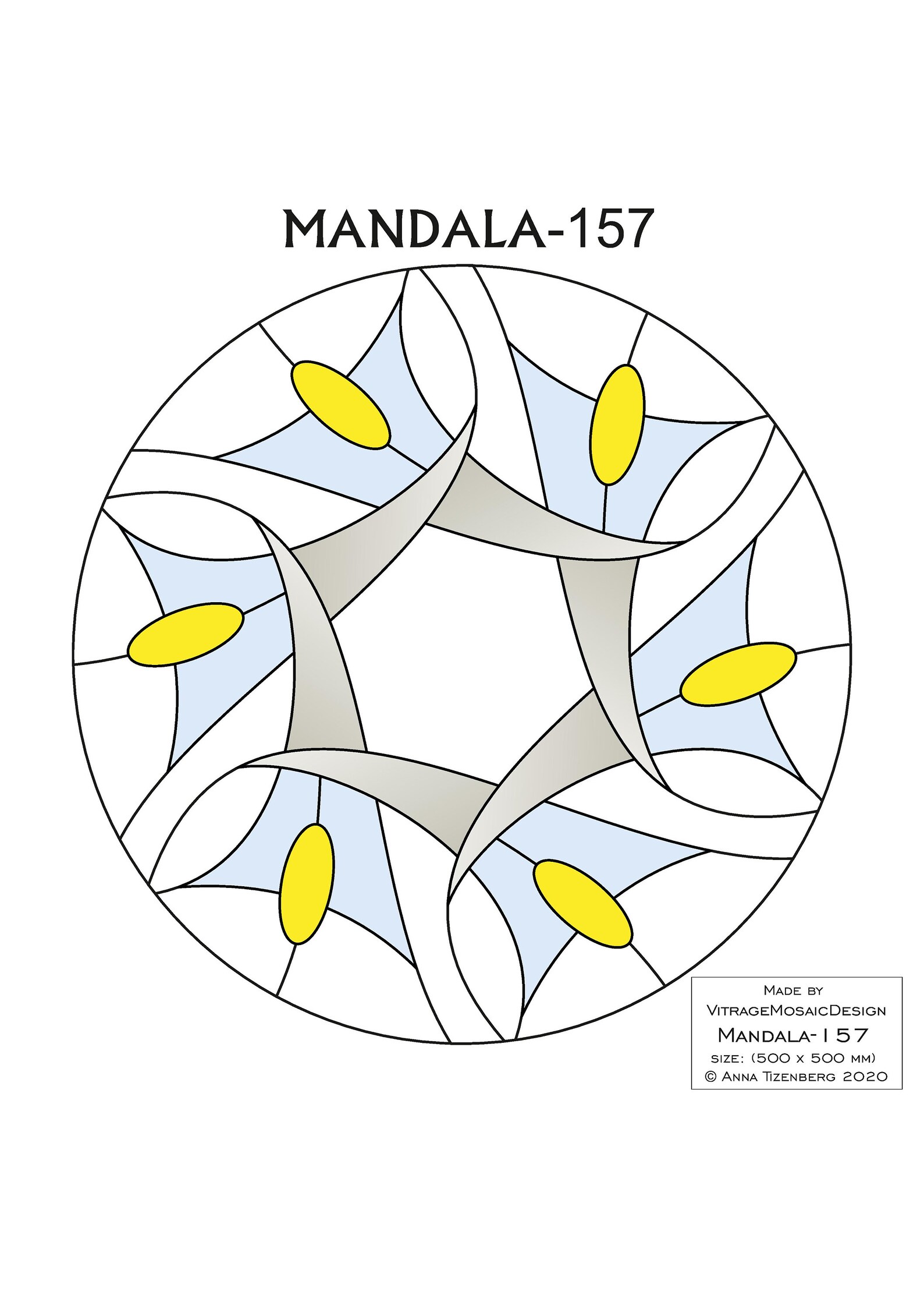 MANDALA157 Stained Glass Pattern Mosaic Pattern Painting Etsy