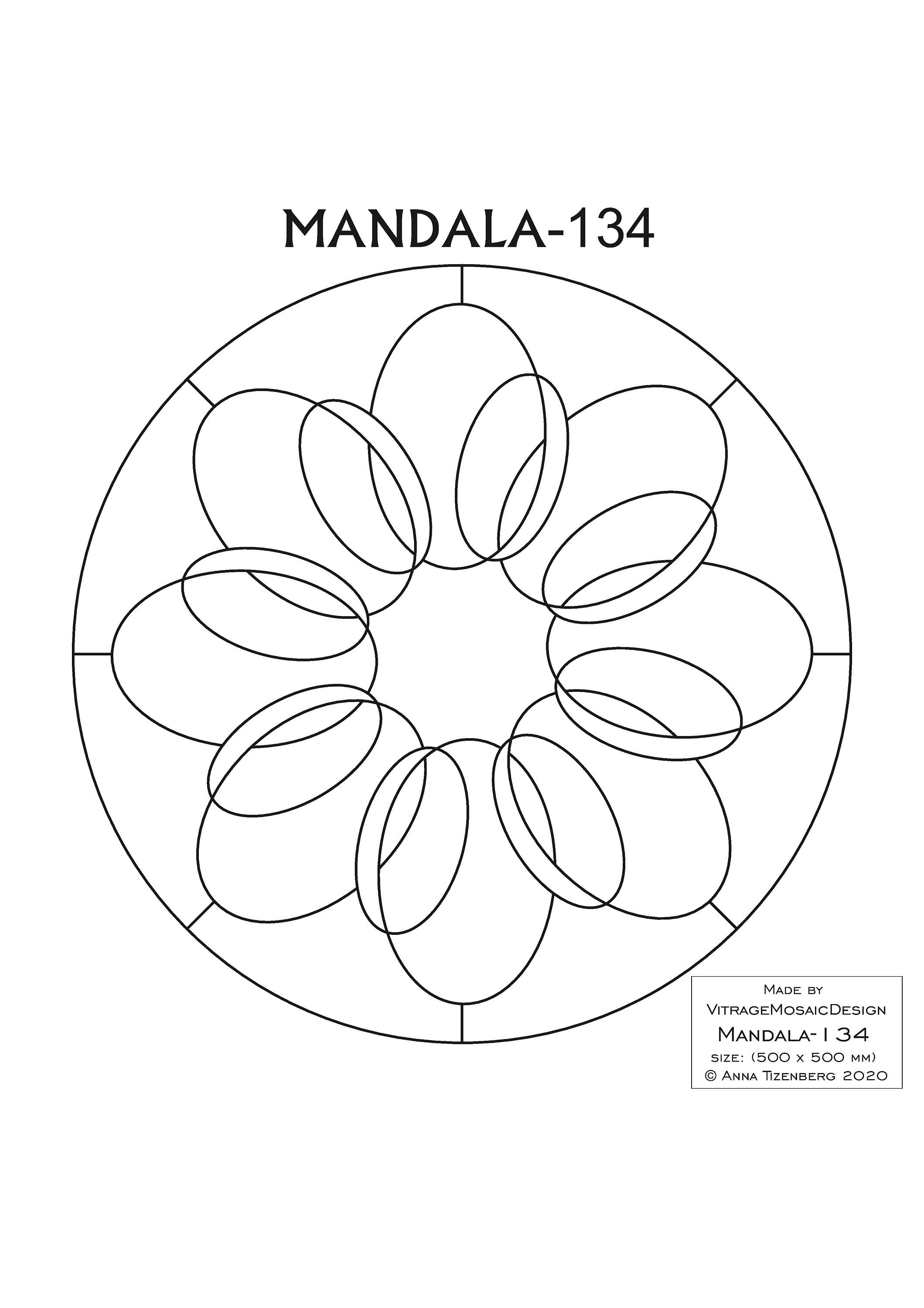 MANDALA134 Stained glass pattern Mosaic pattern Painting Etsy