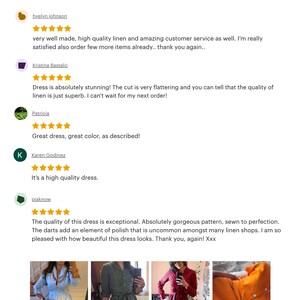 a screenshot of a page describing customer review