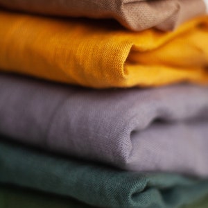 Linen, linen fabric, Medium weight linen, Softened linen fabric by the yard, Washed Linen Fabric, Fabric by the yard, Organic fabric image 3