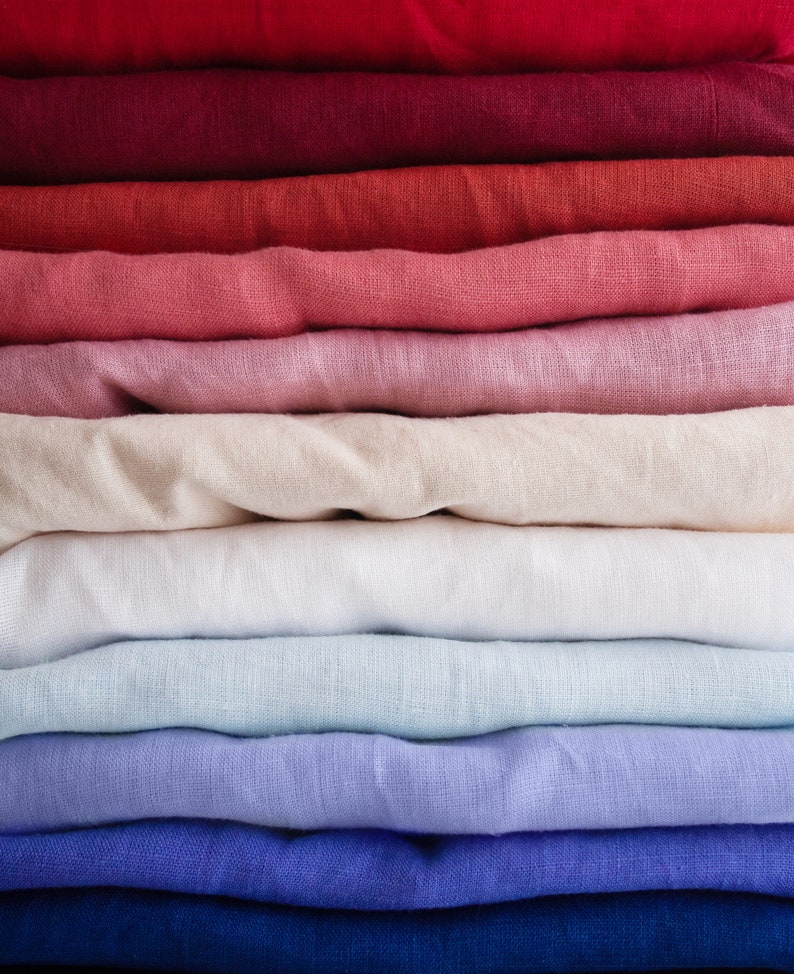 Linen, linen fabric, Medium weight linen, Softened linen fabric by the yard, Washed Linen Fabric, Fabric by the yard, Organic fabric image 5