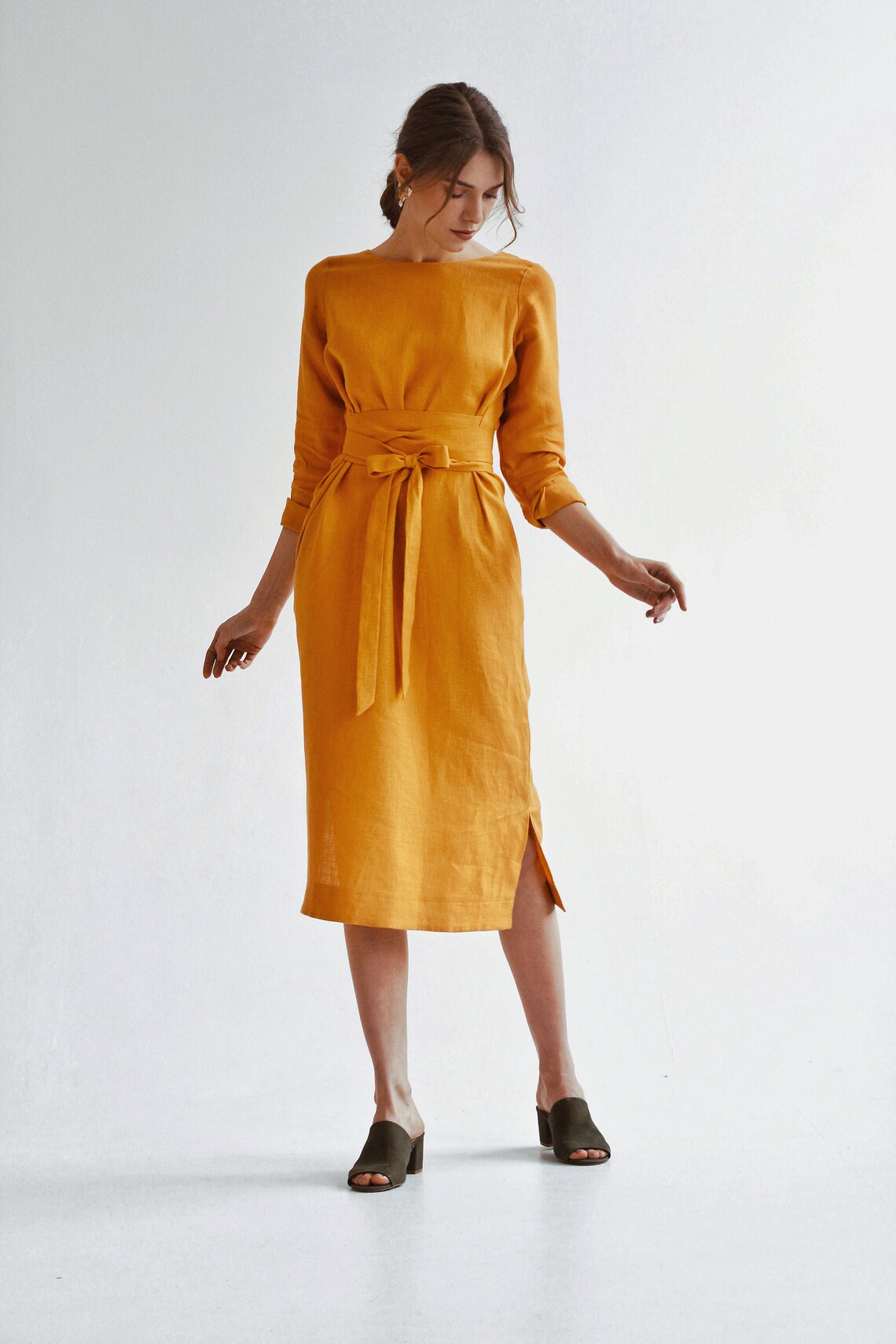 linen gown by timo