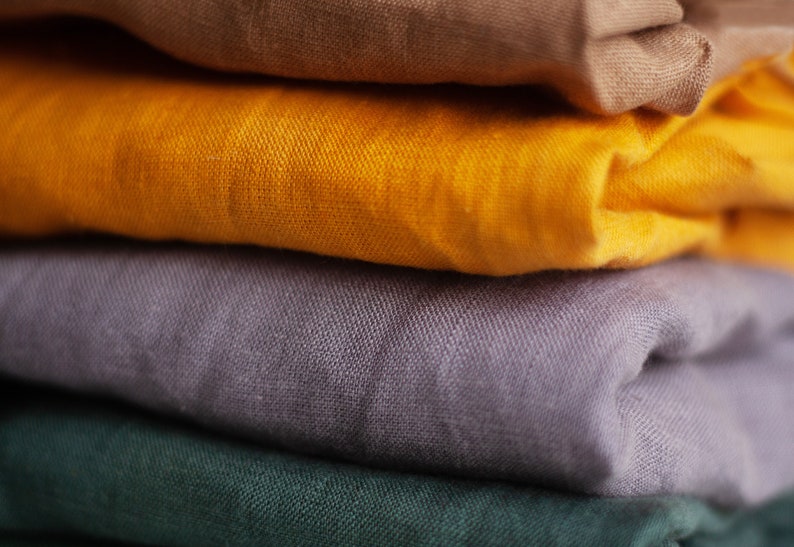 Linen, linen fabric, Medium weight linen, Softened linen fabric by the yard, Washed Linen Fabric, Fabric by the yard, Organic fabric image 7