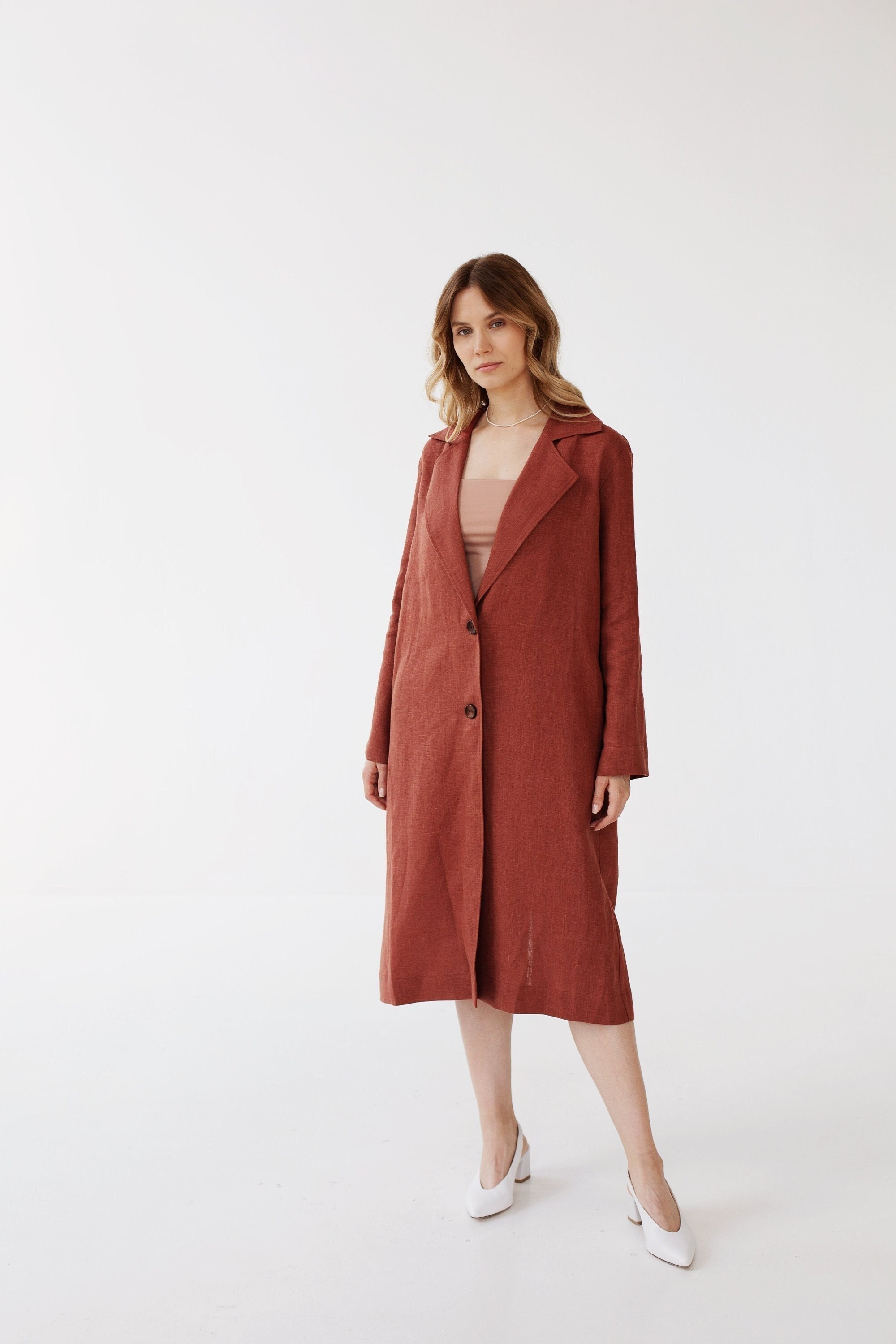 Burnt Orange Coat - Etsy