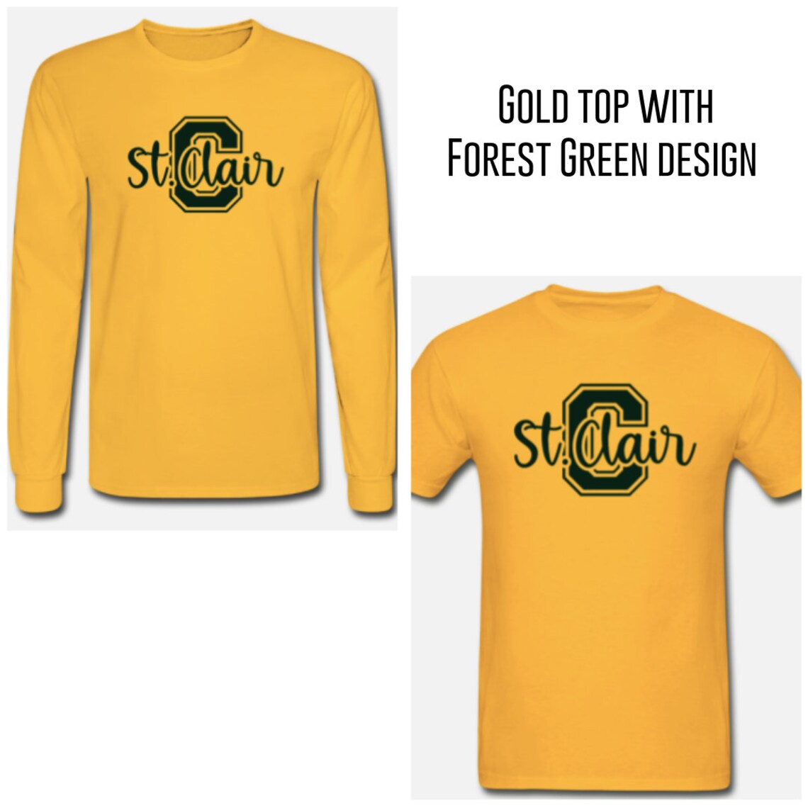 Camisetas de St.Clair College Spirit Wear Etsy