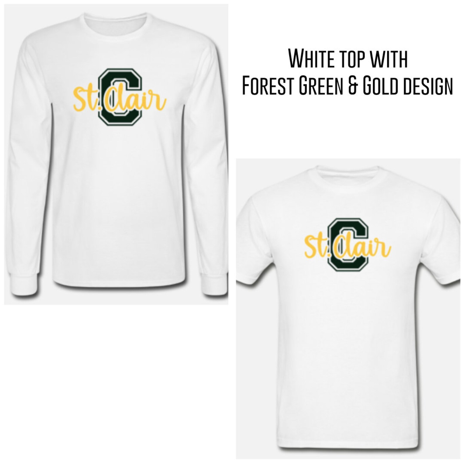Camisetas de St.Clair College Spirit Wear Etsy