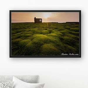 Downpatrick Head Vibrant Sunset, Mayo, Ireland Art Print