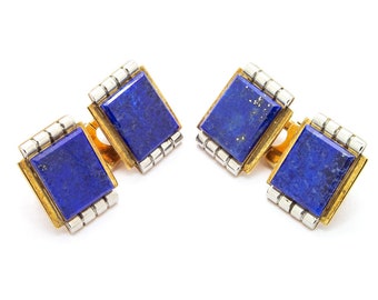 Art Deco Lapis Lazuli Cufflinks