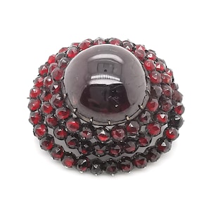 Antique Bohemian Garnet Brooch