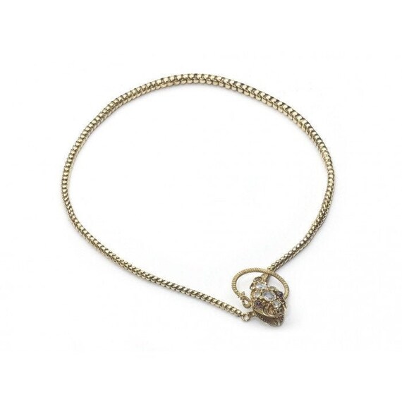 Antique Gold Snake Necklace | Circa 1875