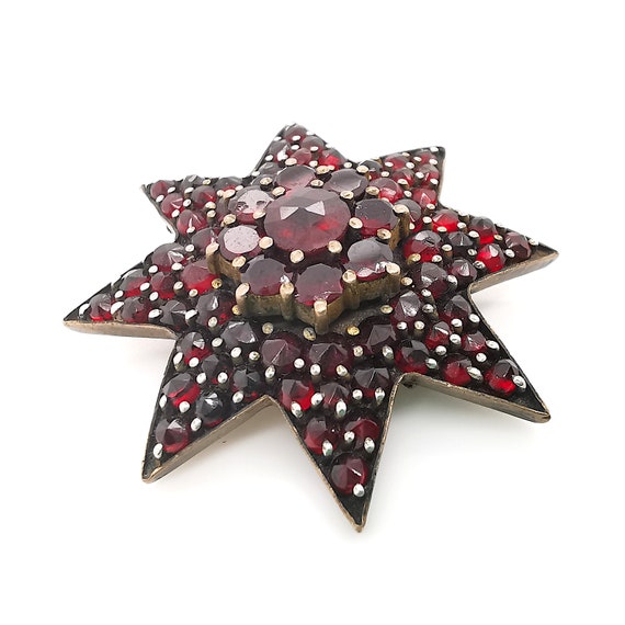 Garnet Star Brooch | Circa 1890 - image 2