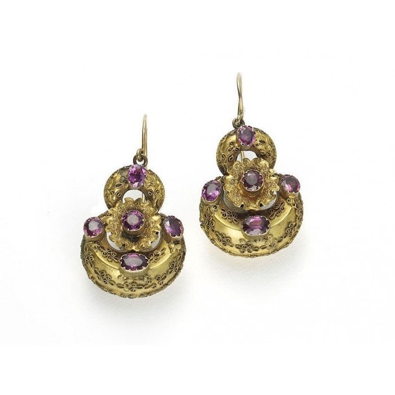 Victorian Garnet Earrings