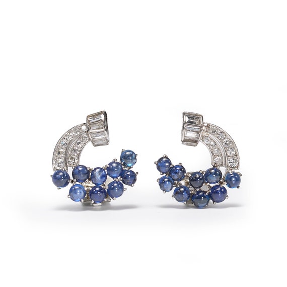 Diamond Vintage-Inspired Stud Earrings In Platinum (1.00 ct. tw.) | eBay