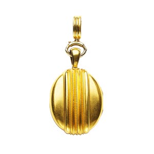 Victorian Gold Etruscan Style Locket, Circa 1875