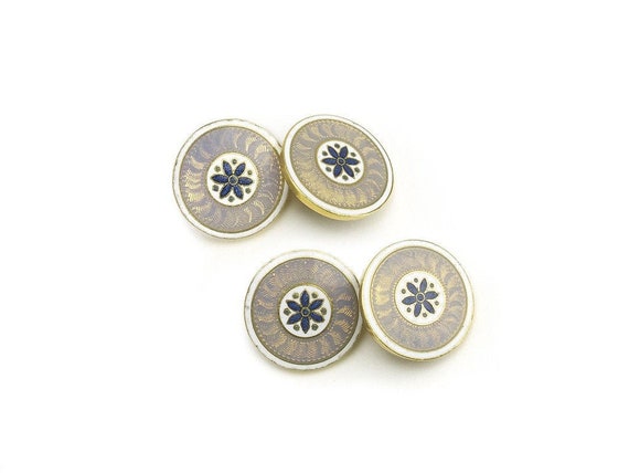 cartier enamel cufflinks