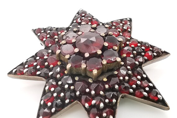 Garnet Star Brooch | Circa 1890 - image 3