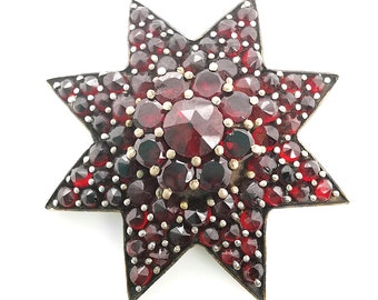 Garnet Star Brooch | Circa 1890