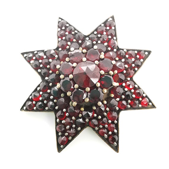 Garnet Star Brooch | Circa 1890