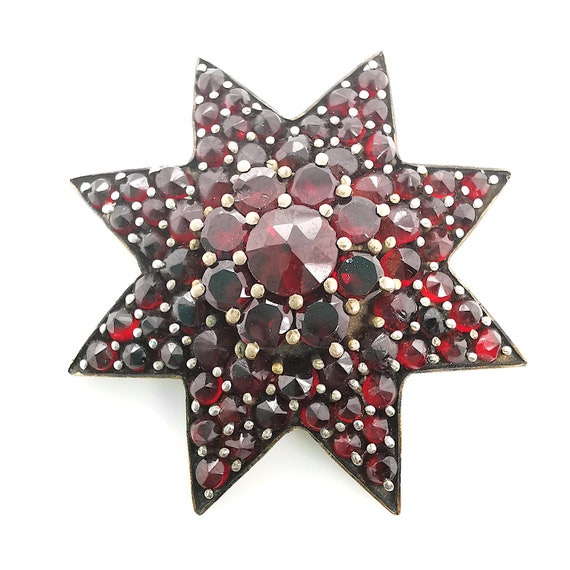 Garnet Star Brooch | Circa 1890 - image 1